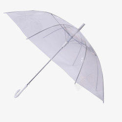 日常雨伞透明长柄雨伞高清图片