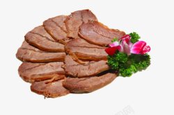 猪肉卤肉海报切片卤牛肉高清图片
