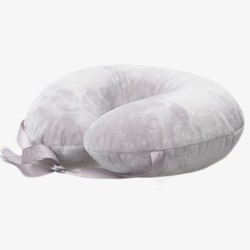银灰色U型乳胶枕素材