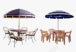 休息区椅子遮阳伞高清图片