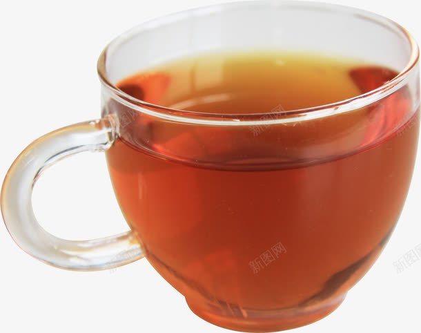 清澈红茶png免抠素材_新图网 https://ixintu.com PNG 清澈 玻璃杯 红茶 茶水