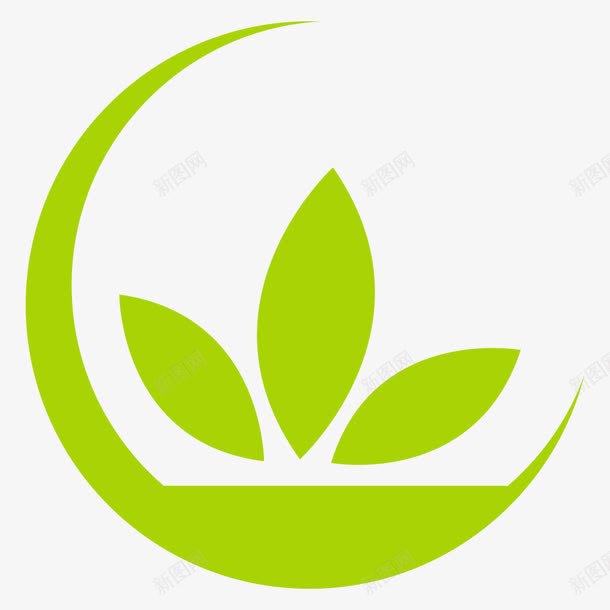 logo抽象三叶草保护环境图标png_新图网 https://ixintu.com logo 环保 绿色