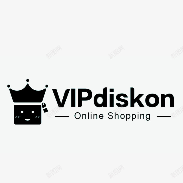 黑色VIP网购标志png免抠素材_新图网 https://ixintu.com VIP 会员 会员折扣 海报 皇冠 网购 装饰 设计 购物