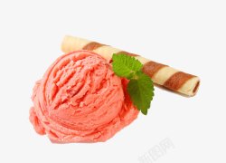 粉色冰淇淋球素材