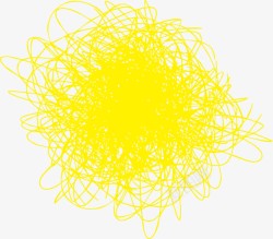 黄色线团矢量图素材
