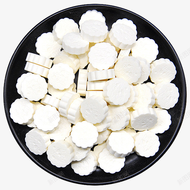 奶酪糖片png免抠素材_新图网 https://ixintu.com 产品实物图 奶制品 奶酪 白色 糖片 零食