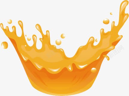 橙汁矢量图ai免抠素材_新图网 https://ixintu.com 喷溅 果汁 橙汁 橙色 流动 矢量图