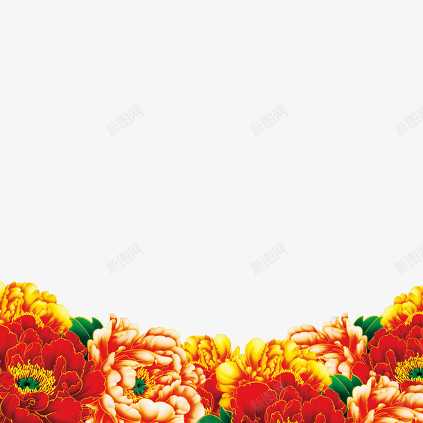 彩色花朵psd免抠素材_新图网 https://ixintu.com 商务 宣传日 宪法日 富贵 彩色 植物 法制 花朵