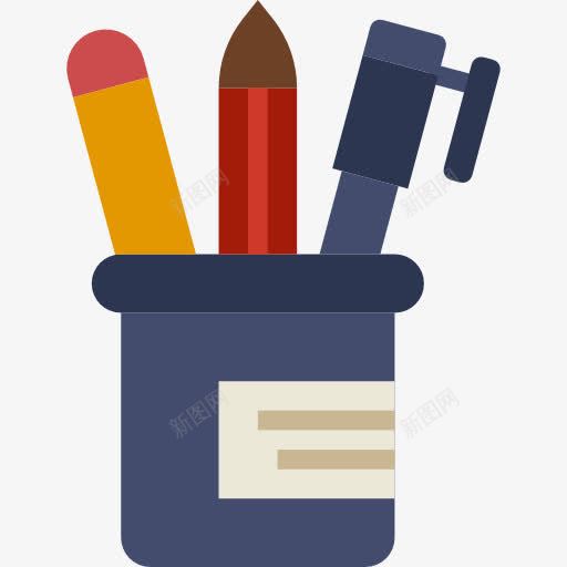 铅笔盒图标png_新图网 https://ixintu.com 写作 办公材料 学校材料 教育 编辑工具 铅笔盒