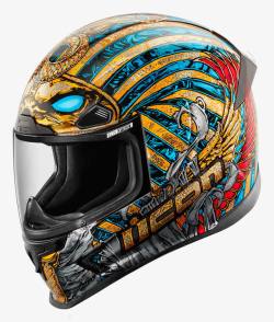世界顶级彩色古埃及元素头盔高清图片