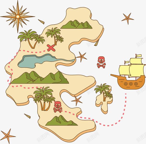 手绘冒险岛png免抠素材_新图网 https://ixintu.com 冒险岛 寻宝图 寻宝路线 探险地图 矢量素材