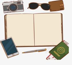 计划旅行旅行必备物品清单高清图片