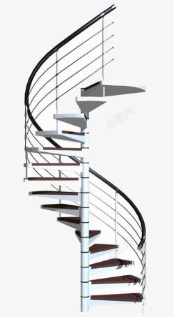 楼梯模型中心立柱旋转楼梯模型高清图片
