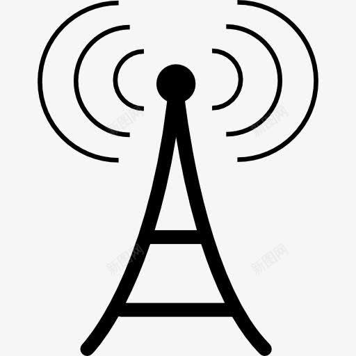 天线图标png_新图网 https://ixintu.com 塔 技术 网络信号 通信 雷达 频率