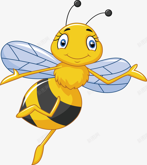 勤劳的蜜蜂矢量图ai免抠素材_新图网 https://ixintu.com 勤劳的 蜜蜂 黄色 矢量图