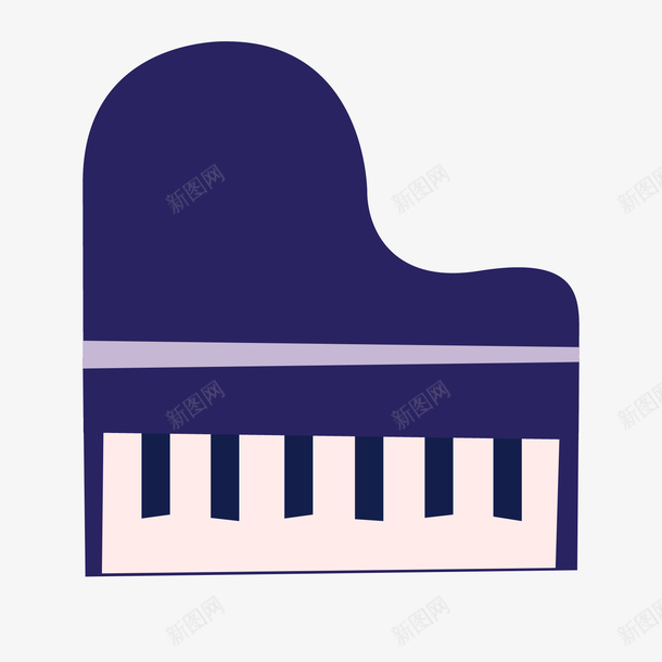 灰色扁平化钢琴元素矢量图图标eps_新图网 https://ixintu.com 卡通图标 弹琴 扁平化 演奏 灰色 钢琴 音乐 矢量图