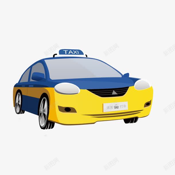 卡通出租车png免抠素材_新图网 https://ixintu.com 出租车 卡通 可爱出租车 计程车 车子