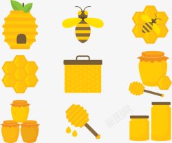 蜂蜜养殖人工养蜜蜂高清图片