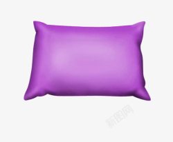 软软的紫色枕头高清图片