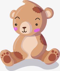 害羞儿童儿童节害羞的小熊玩偶高清图片