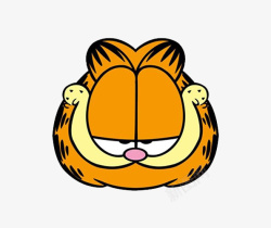 橙色的加菲猫素材
