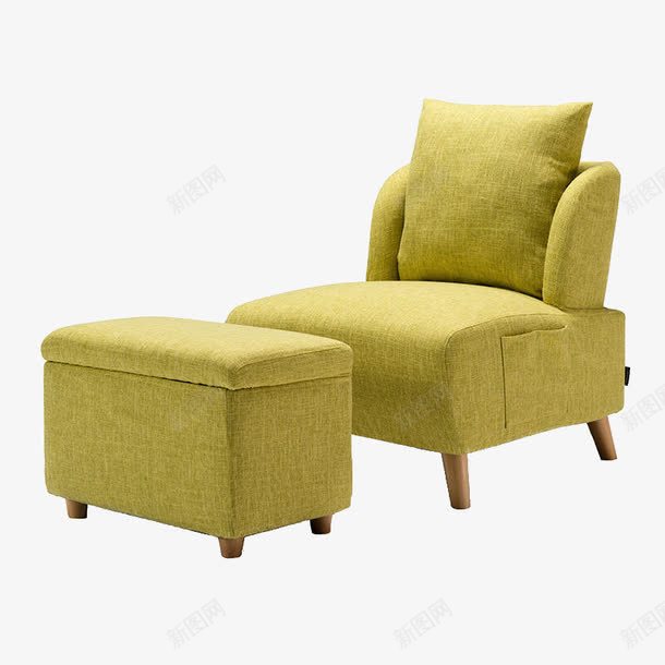 黄色单人沙发png免抠素材_新图网 https://ixintu.com 产品实物 单人沙发 家具 座椅 沙发 沙发家具 舒适沙发 黄色沙发