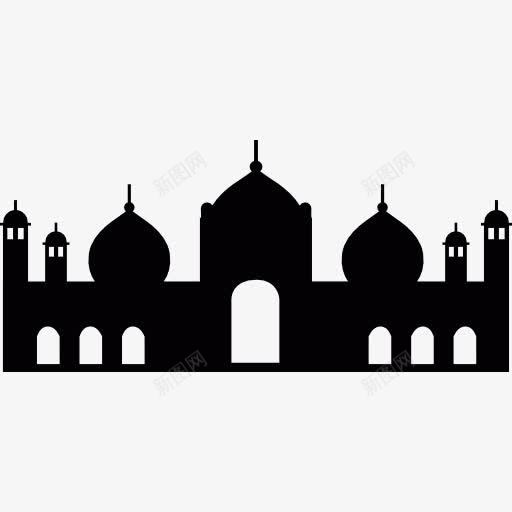 图标png_新图网 https://ixintu.com 伊斯兰教 古迹巴德夏希清真寺 巴基斯坦 拉合尔 清真寺