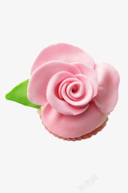 俯视玫瑰奶油做成的玫瑰花实物高清图片