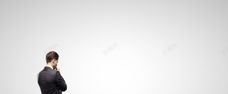 商务背景jpg设计背景_新图网 https://ixintu.com 商务 思考 海报banner 男士 男性 科幻 科技 简约 西装 黑色