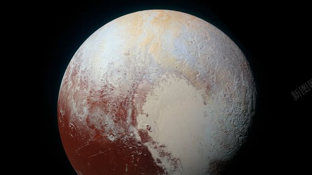 宇宙飞船拍摄的冥王星背景