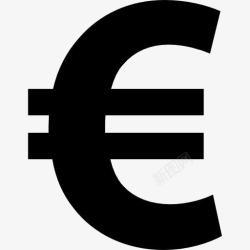 欧元货币欧元符号图标高清图片