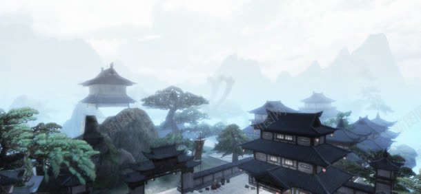 游戏武侠山峰丛林jpg设计背景_新图网 https://ixintu.com 丛林 古典 山峰 武侠 游戏