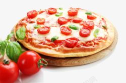 小老鼠吃披萨水果蔬菜披萨高清图片