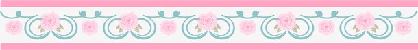 粉色玫瑰花分界线png免抠素材_新图网 https://ixintu.com 分割线 分界线 卡通分界线 手绘花 粉色玫瑰花 粉色花 蔷薇