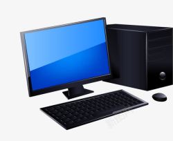 台式电脑与键盘整套台式电脑高清图片