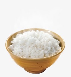 木碗一碗白米饭高清图片