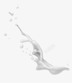 形状各异喷溅牛奶健康食品高清图片