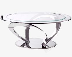 木质圆形桌子玻璃桌子面茶几高清图片