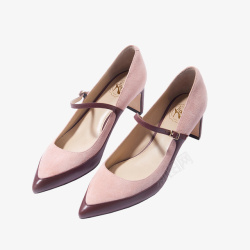 鞋子广告设计粉色女士高跟鞋高清图片