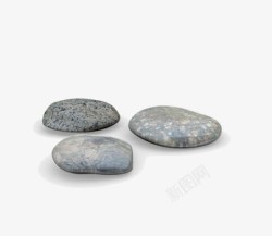 三颗石头石子高清图片