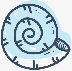 贝类海鲜圆形螺蛳海鲜矢量图高清图片