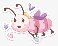 幼儿园标签卡通可爱动物小蜜蜂高清图片