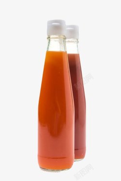 蒜蓉酱透明玻璃瓶子番茄酱包装和蒜蓉酱高清图片