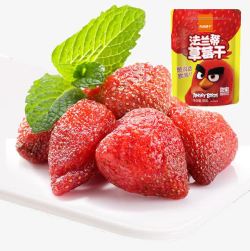 草莓干素材良品铺子草莓干高清图片