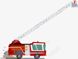 灭火工具消防车案矢量图高清图片