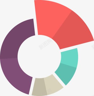 圆形统计图图标图标