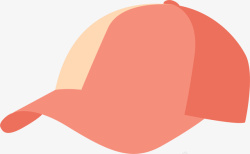 粉红色帽子粉红色夏日鸭舌帽矢量图高清图片