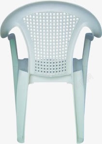 白色塑料椅子背面素材