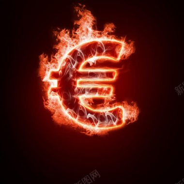 财富创意火焰货币符号背景