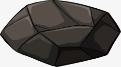 黑矿石石头稀有矿石材料矢量图高清图片